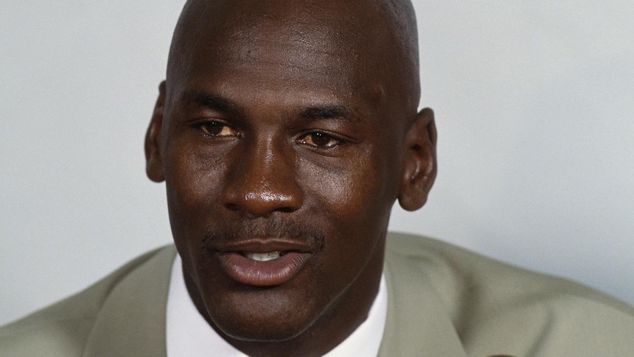 Michael Jordan announces his retirement from professional basketball at a press conference in Chicago in October 1993. Though retiring from the NBA, Jordan will go on to play professional baseball and eventually make a return to basketball. (Photo by Â© Ralf-Finn Hestoft/CORBIS/Corbis via Getty Images)