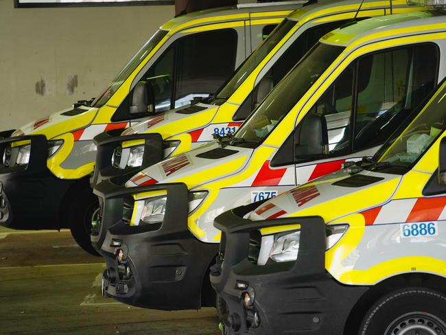 MELBOURNE AUSTRALIA - NewsWire Photos AUGUST 31, 2024: Generic photo of Ambulances at the Royal Melbourne Hospital Picture: NewsWire / Luis Enrique Ascui