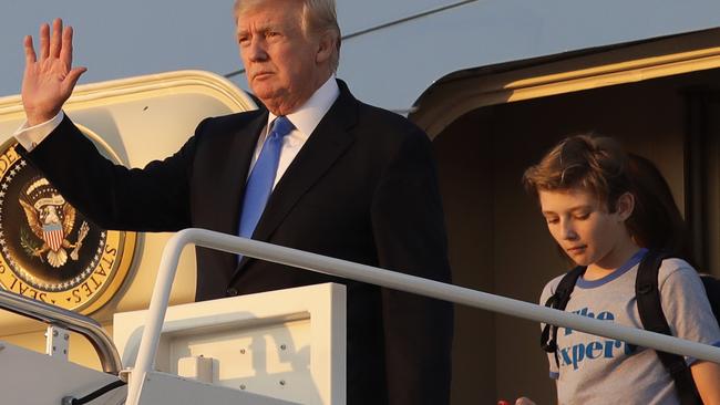 Melania and Barron Trump finally move into White House | news.com.au ...