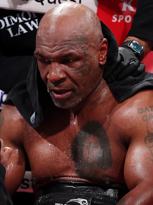 Tyson barely landed any punches. (Photo by Al Bello/Getty Images for Netflix Ã&#130;Â© 2024)