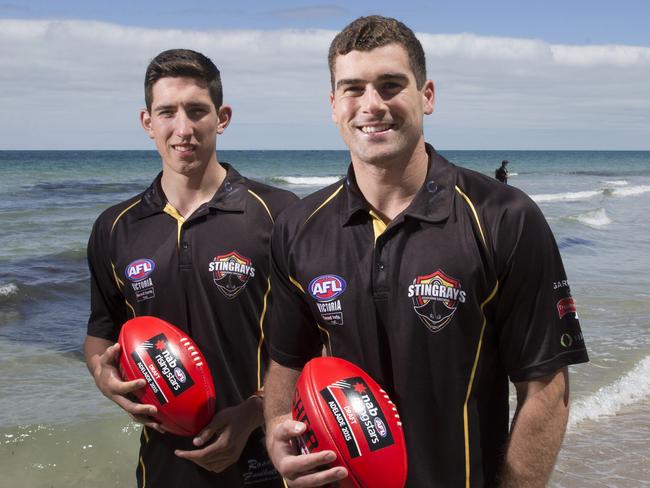 Kieran Collins and Jacob Weitering led Dandenong Stingrays defence in 2015.