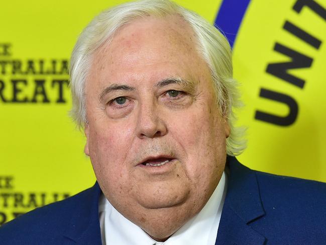 With three weeks to go until election day, Clive Palmer is now more likely to pick up a Queensland Senate seat than One Nation’s Senate candidate Malcolm Roberts. Picture: Shae Beplate.