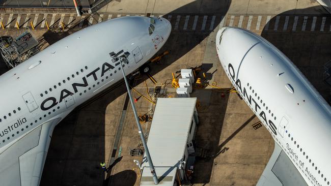 Qantas has faced extreme pressure to reinvent itself following the Covid pandemic. Picture: Getty Images