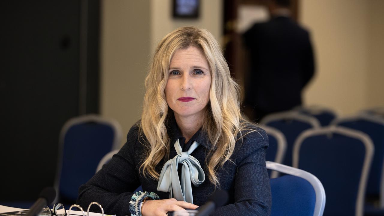 Simone Constant in Sydney for a Parliamentary hearing. Picture: Jane Dempster/The Australian.