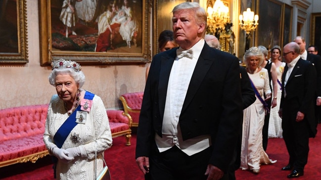 The late Queen Elizabeth and Trump in 2019. Picture: Victoria Jones/PA