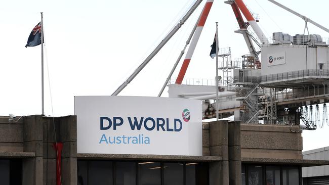 A DP World facility at the Port of Brisbane. Picture: AAP