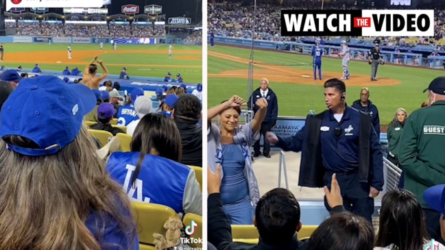 Baseball fan removed after 'exposing herself' during Dodgers v