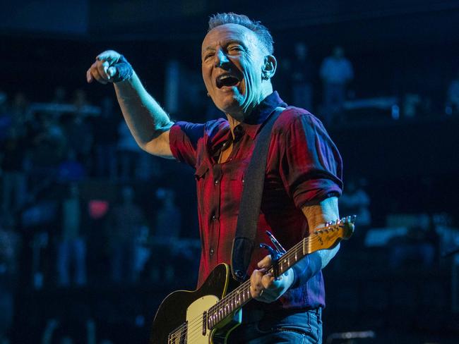 Bruce Springsteen on stage. Photo by DANNY CLINCH