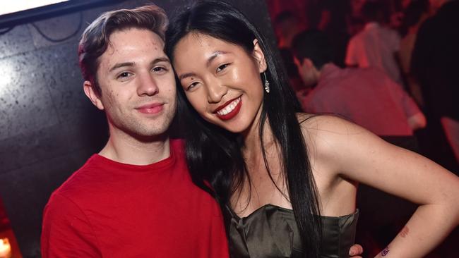 Jake Milburn and Nicole Xie at Shooters Nightclub.