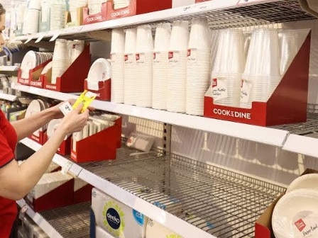 coles gets rid of plastic cutlery, cups etc