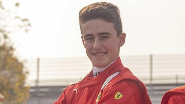 Australian driver Gianmarco Pradel was in contention to be part of the Ferrari Driver Academy this year. Picture: Ferrari Driver Academy.