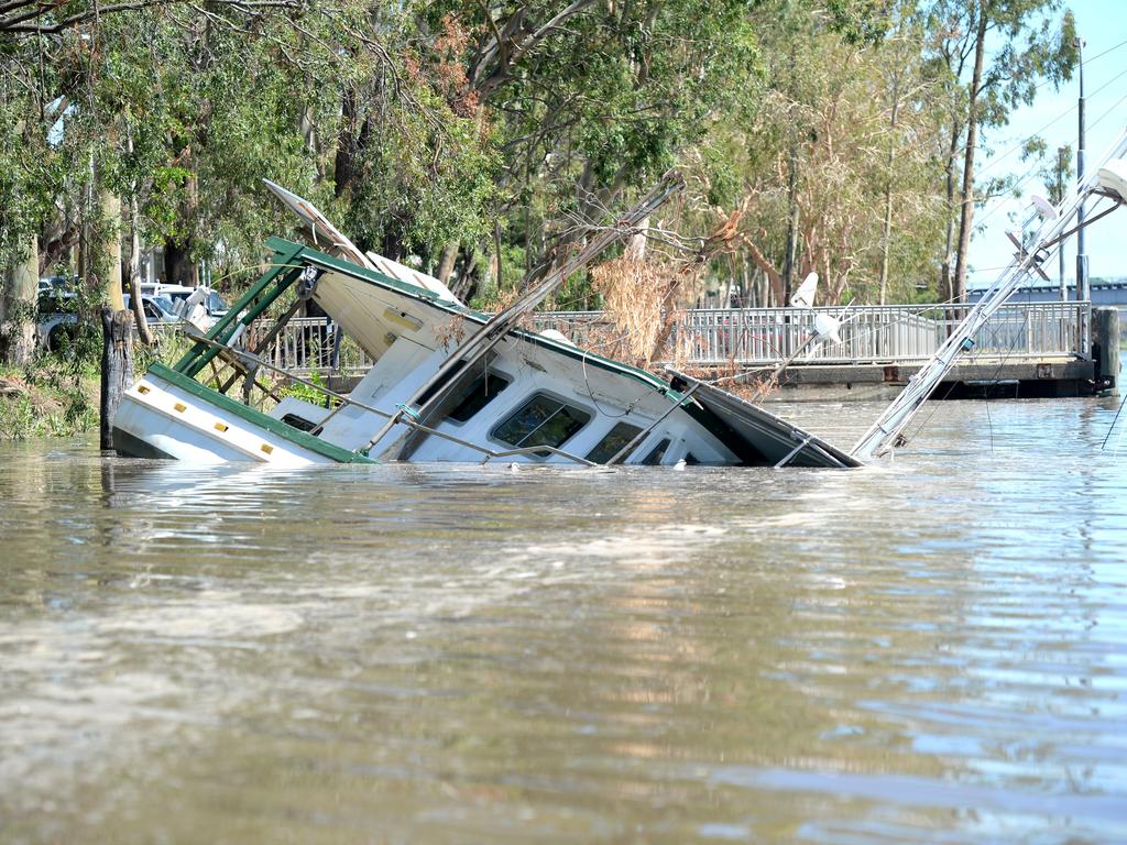 Some of the boats damaged during cyclone Marcia. Photo Allan Reinikka / The Morning Bulletin