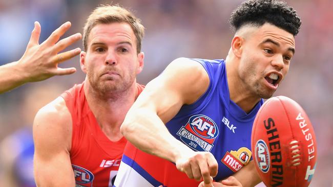 The creation of a handball club made the Dogs one of the slickest teams in the AFL. Picture: Getty Images