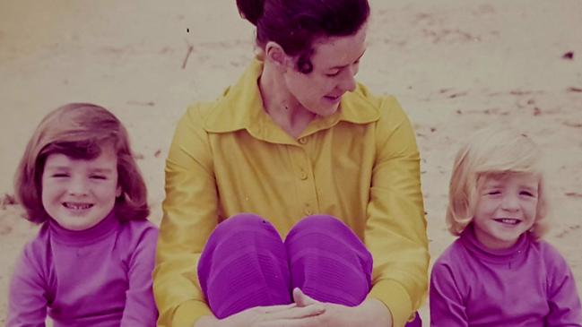 Margaret with her two loving daughters Michelle and Sandra – who she would often dress identically as children.