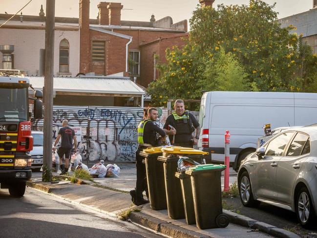 Police are investigating whether the Phoenicia fire is linked to a series of arson attacks across Melbourne in recent months. Picture: Jake Nowakowski