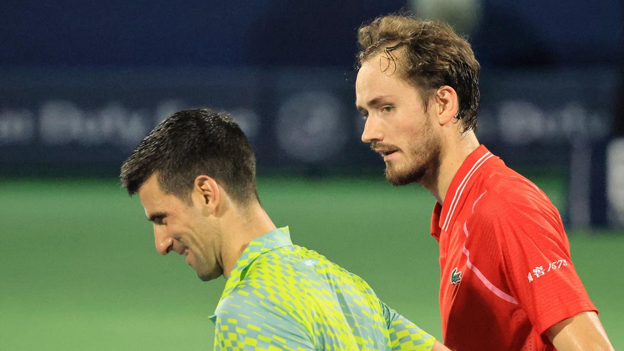 Dubai tennis: Daniil Medvedev snaps Novak Djokovic's win streak to advance  to final