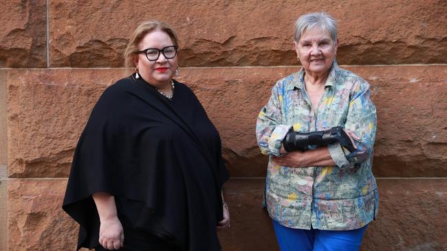 Uluru Dialogue co-chairs Megan Davis (left) and Pat Anderson have welcomed Farnham’s song for the campaign. Picture: John Feder