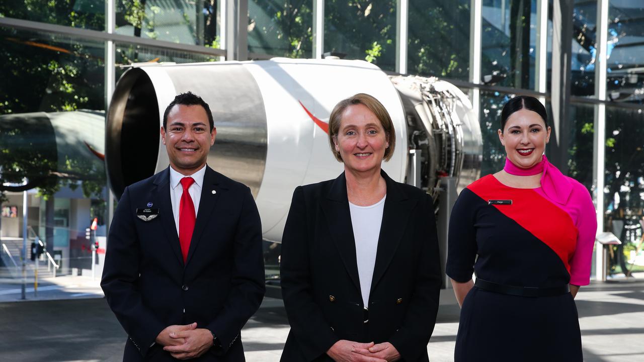 Future Qantas CEO Vanessa Hudson is confident the airline can meet ambitious targets as airline forecasts $400m earnings before tax. Picture: NCA Newswire / Gaye Gerard