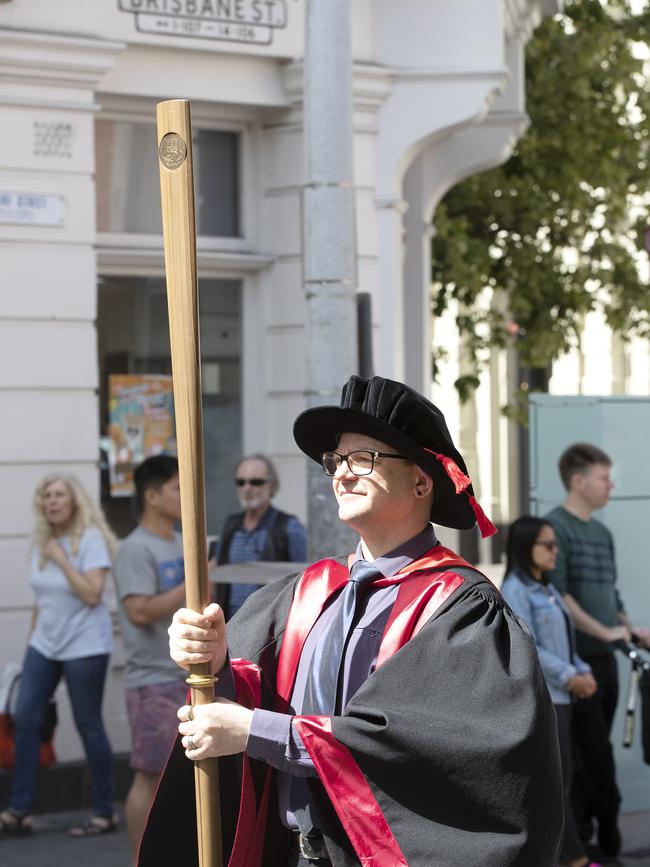 Town and Gown at the UTAS Graduation, Launceston. PICTURE CHRIS KIDD
