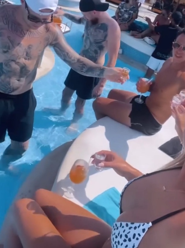 A video from Instagram shows Collingwood footballer Jordan De Goey partying in Bali with friends. Picture: Instagram