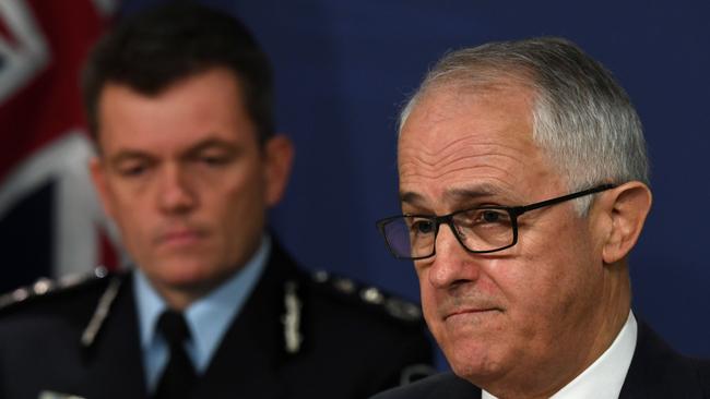 Prime Minister Malcolm Turnbull faces the media on Sunday.