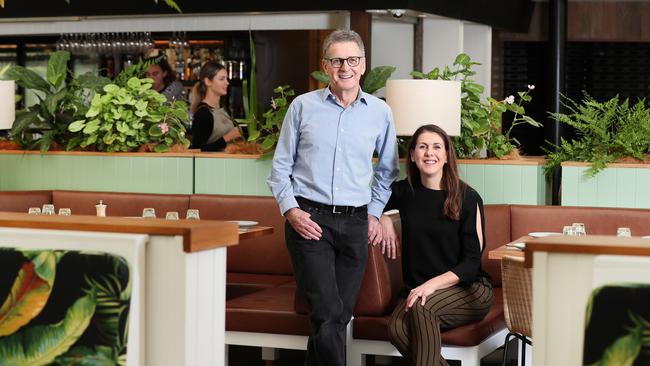 Owners Brian and Cathy Fitzgibbons at The Glen Hotel in Eight Mile Plains. Picture: Tara Croser.