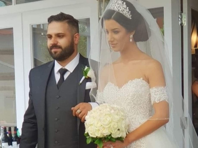 Arben Shaptafaj walked Lindita Musai down the aisle when she got married. Picture: Supplied