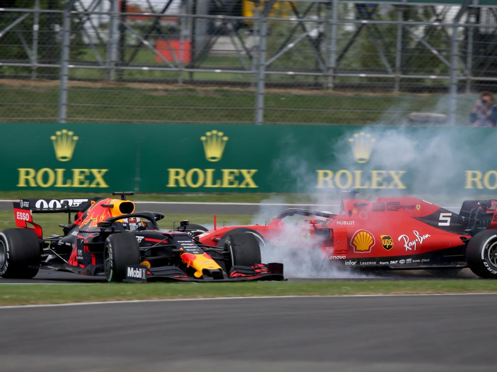 Max Verstappen and Sebastian Vettel got into it.