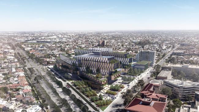 Artist's impression — New Footscray Hospital.