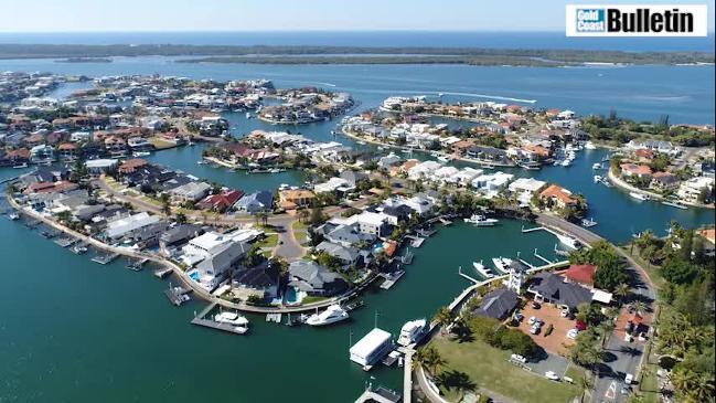 Sovereign Islands in the Gold Coast seen from the air