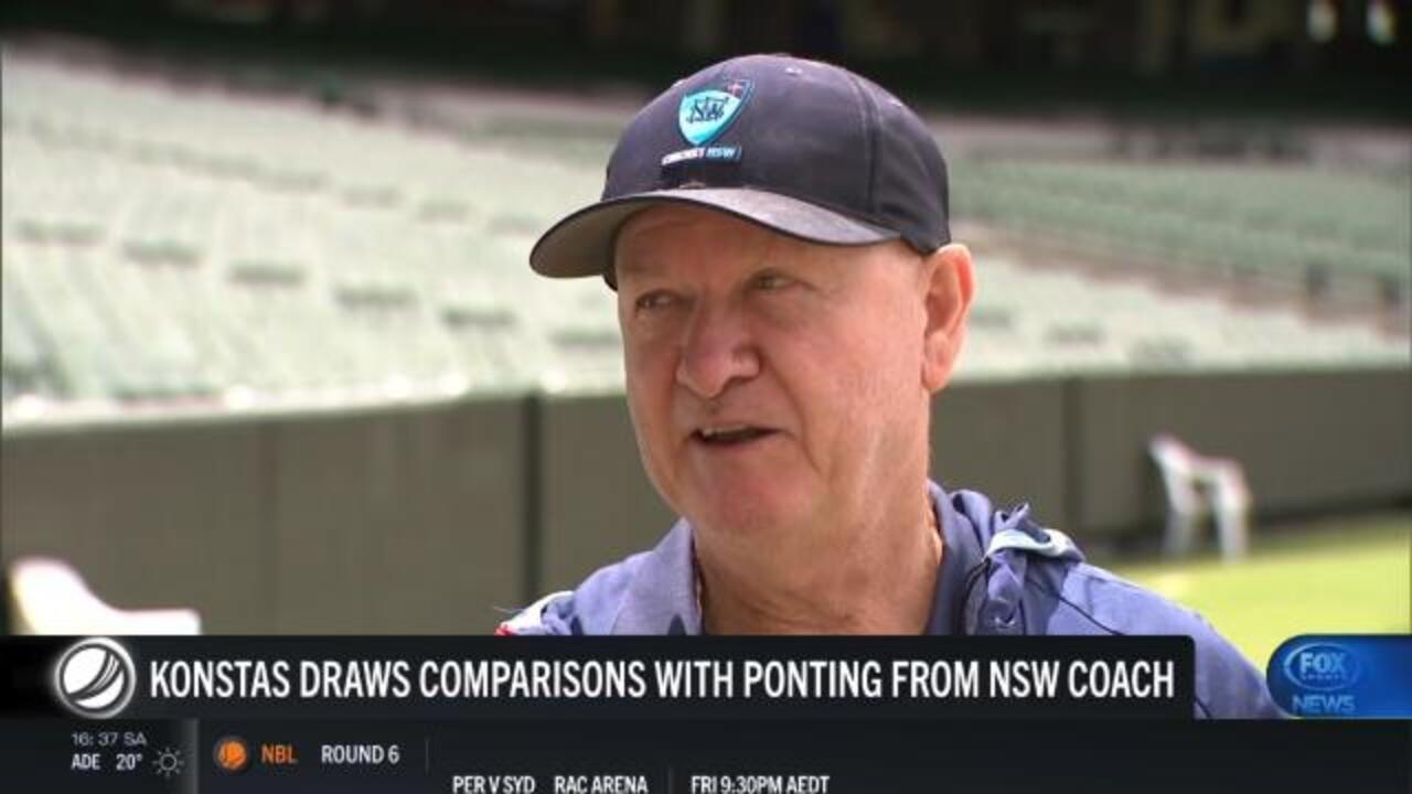 Konstas compared with Ponting by coach