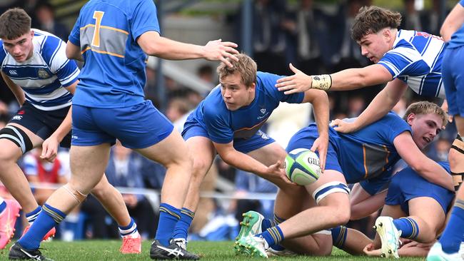 Max Blanch. GPS First XV rugby between Churchie and Nudgee College. Saturday July 27, 2024. Picture, John Gass