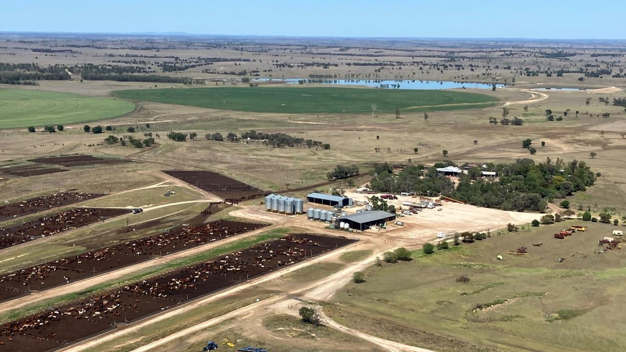 The Brigodoon Feedlot located between Taroom and Wandoan in Central Queensland. Photo: Scott Hawkins/Brigodoon Cattle Company