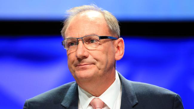 Telstra chairman John Mullen flagged his retirement on Tuesday. Picture: Aaron Francis/The Australian