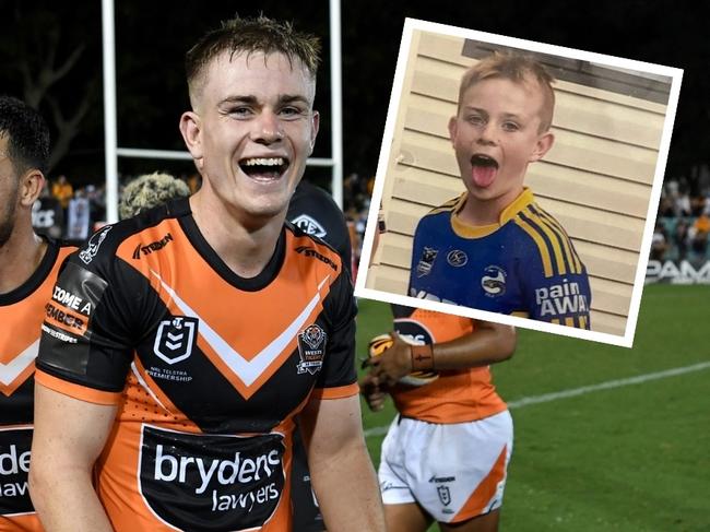 Lachlan Galvin was an Eels fan growing up.