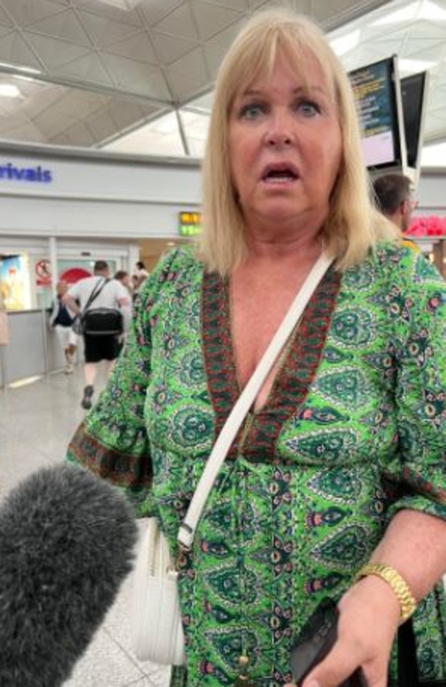 Eileen Johnston, 70, watched flames encroach her hotel in Rhodes for days but it was only when the fire knocked at her hotel door that the staff told her to evacuate. Picture: Danielle Gusmaroli