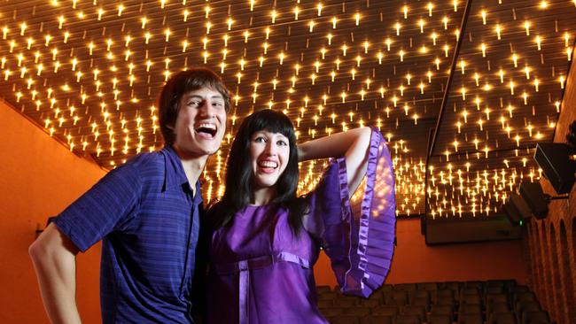 Live community and university productions at the Schonell Theatre such as a recent ABBA Night are at risk from plans to demolish the theatre. Pictured: Kristian Fletcher and BB le Buff