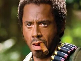 Robert Downey Jr stars in Tropic Thunder