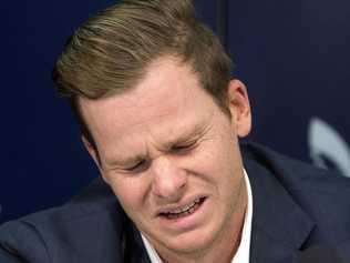 RAW EMOTION: Steve Smith's press conference after being sent home from South Africa in the wake of the ball tampering scandal was extraordinary. Picture: Steve Christo