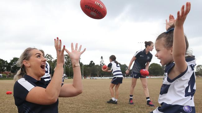 Balancing Quikick, coaching and competing Alera Heyward (left) said she now “lives and breathes” the sport. Picture: Glenn Hampson