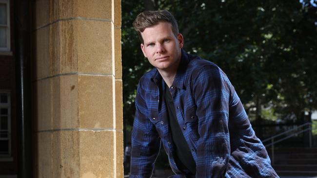 Steve Smith’s words have helped saved the lives of two teenagers at a Sydney school. Picture: Richard Dobson