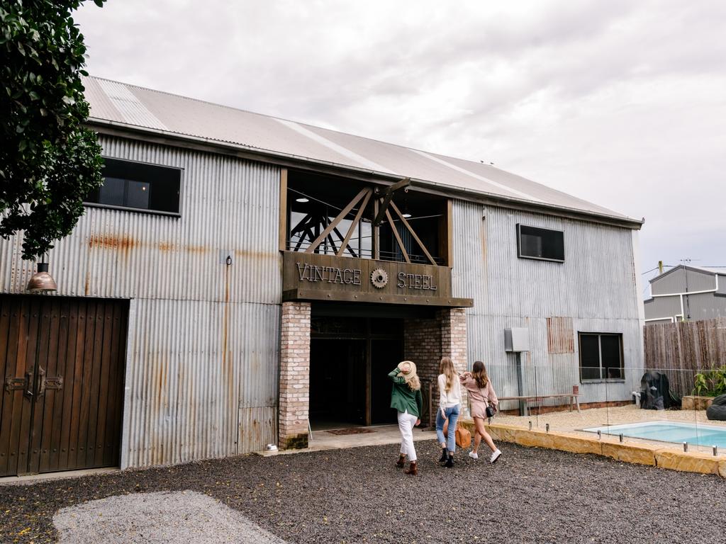 The industrial warehouse has been converted into holiday living. Picture: Stayz