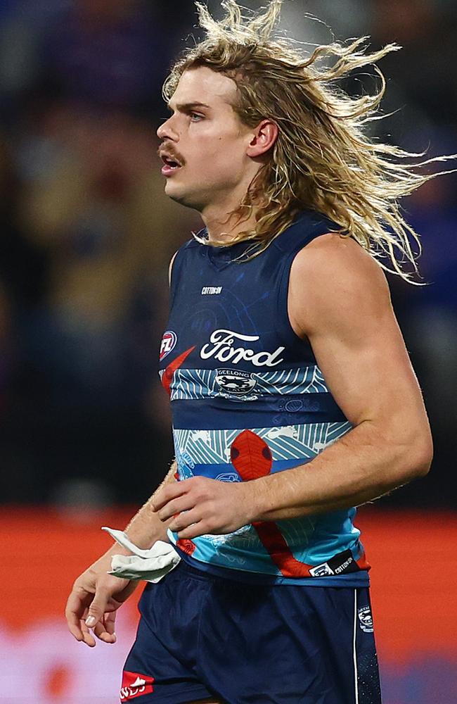 The Cats star got the last laugh over his former side. Picture: Morgan Hancock/Getty Images