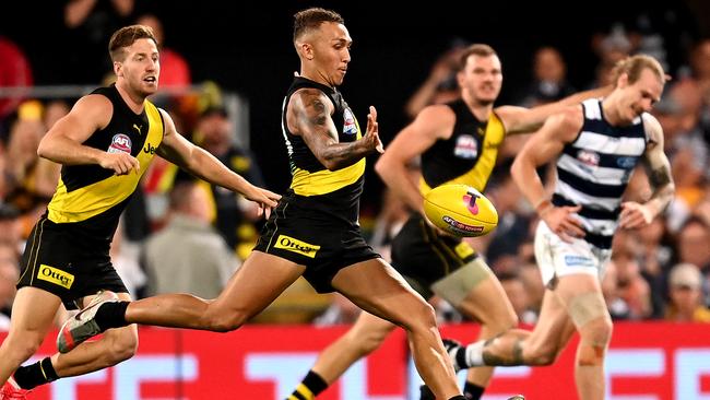 Shai Bolton was one of the biggest improvers for Richmond in 2020. Picture: Bradley Kanaris/AFL Photos/via Getty Images