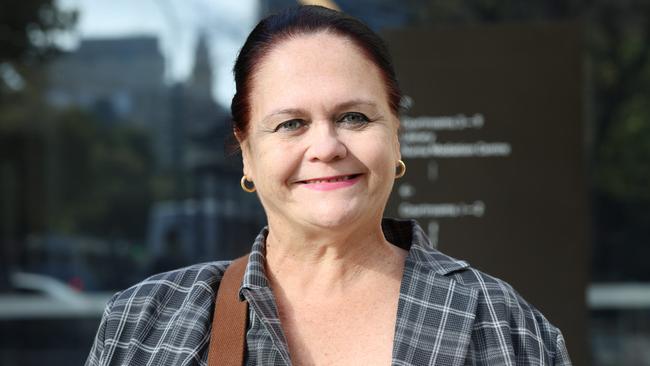 Cathy Britten arriving at the Supreme Court in Adelaide on Tuesday. Picture: Emma Brasier