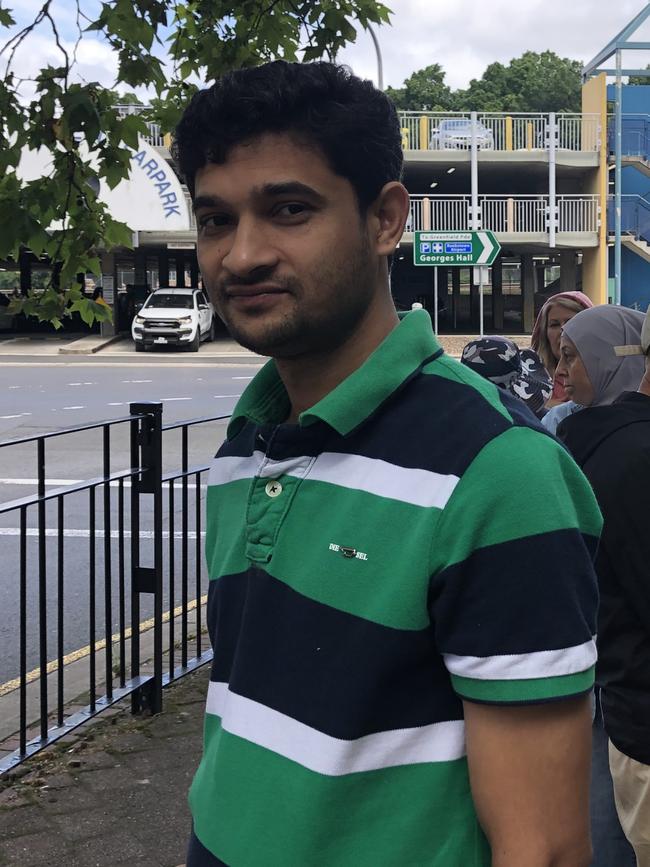 Mohammed Shahinur Shohel at Centrelink Bankstown. Picture: Lawrence Machado