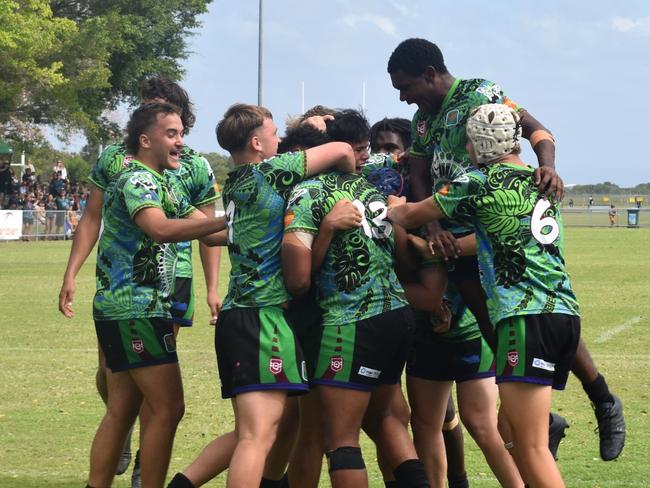 Under-17 grand final between GH United and Railways at the Mackay Indigenous Rugby League Carnival. Picture: Mitch Bourke.