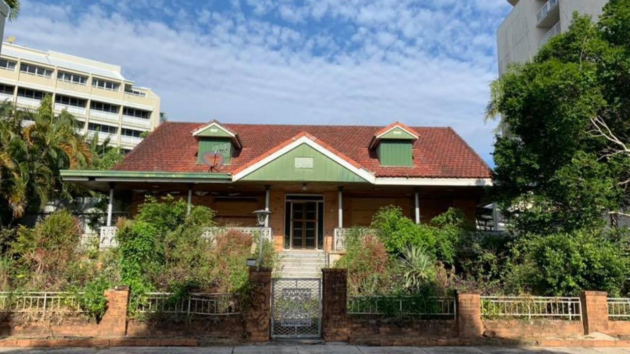 The former family home of Dr Lesley Westaway before the property was destroyed by fire on Wednesday morning. Picture: Marjorie Earl