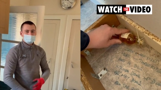Tradie’s astonishing discovery under kitchen floor