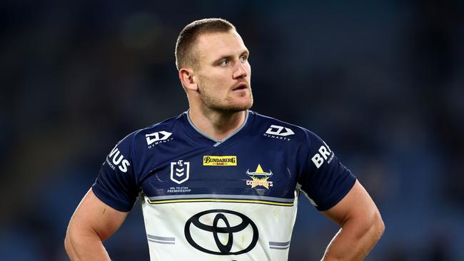 Coen Hess was sin-binned after a head clash with Campbell Graham. Picture: Mark Metcalfe/Getty Images